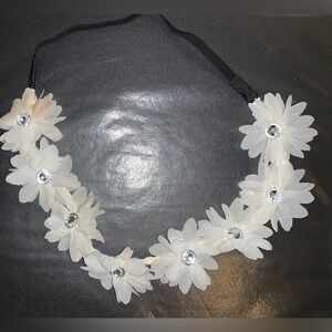 White flower headband $15 OBO
